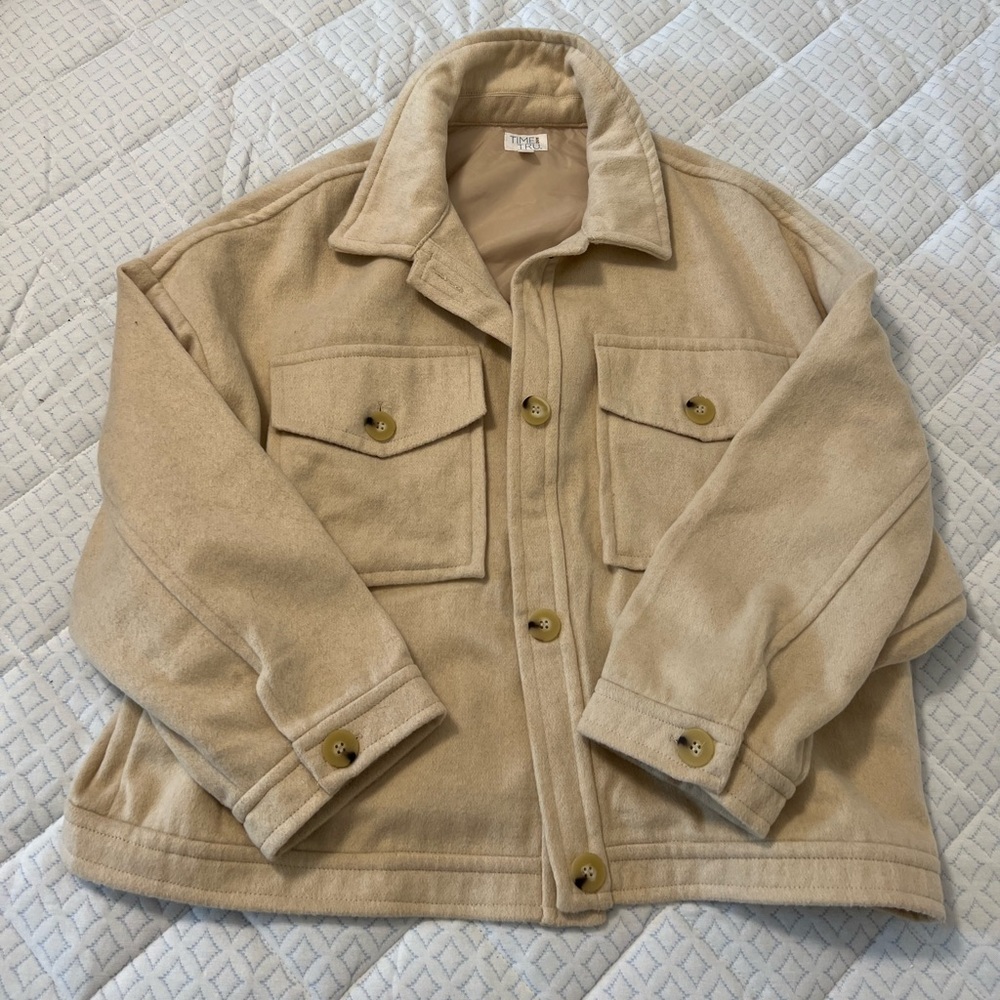 Khaki oversized jacket